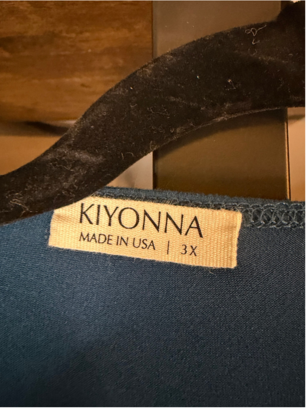 Women's Kiyonna Midi Wrap Dress Blue Size 3X - Picture 2 of 4
